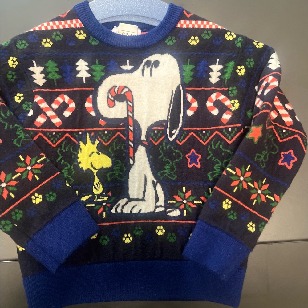 Peanuts Navy Christmas Sweater